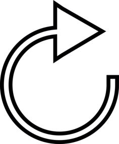 Reloading White Arrow Tracing Svg Vector, Free Vectors File